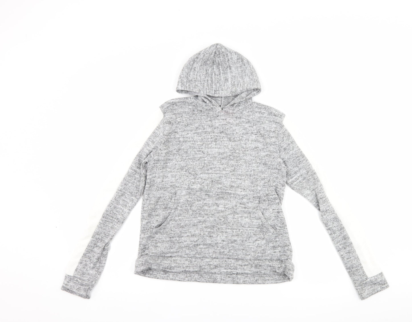 PRETTYLITTLETHING Womens Grey   Pullover Hoodie Size 6