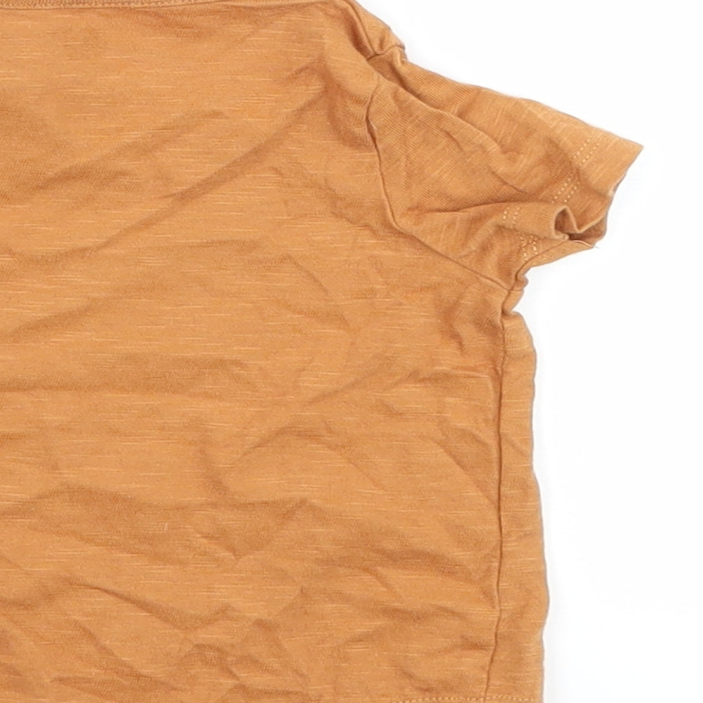 F&F Boys Brown   Basic T-Shirt Size 3-6 Months  - WWF