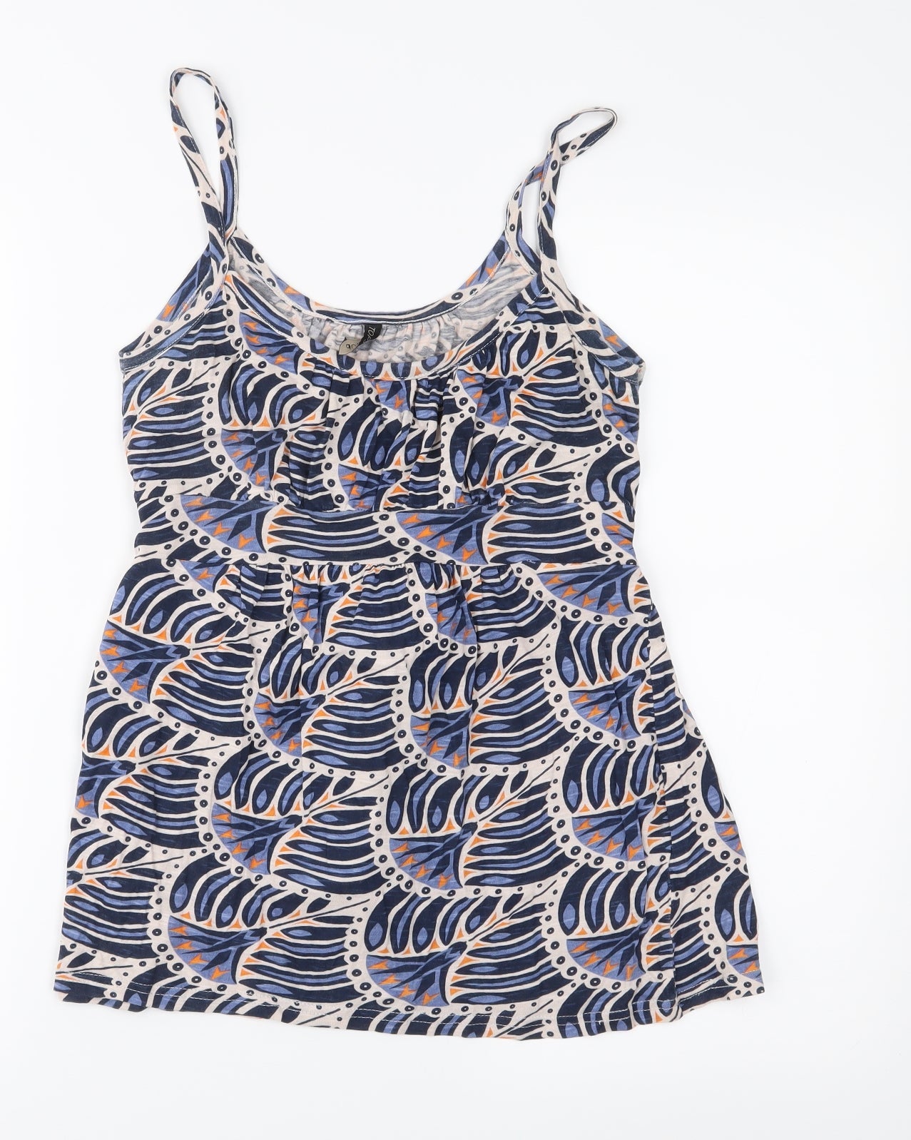 Topshop Womens Blue Floral  Camisole Blouse Size 10
