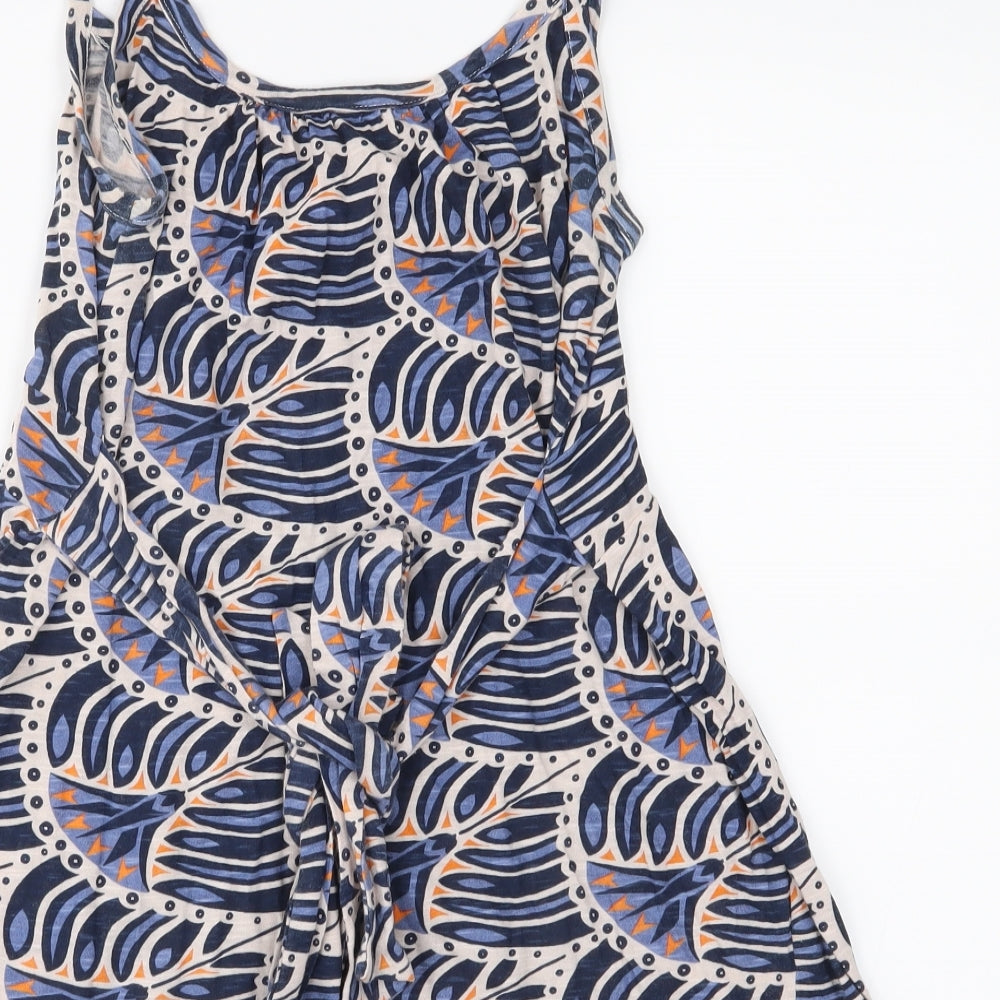 Topshop Womens Blue Floral  Camisole Blouse Size 10