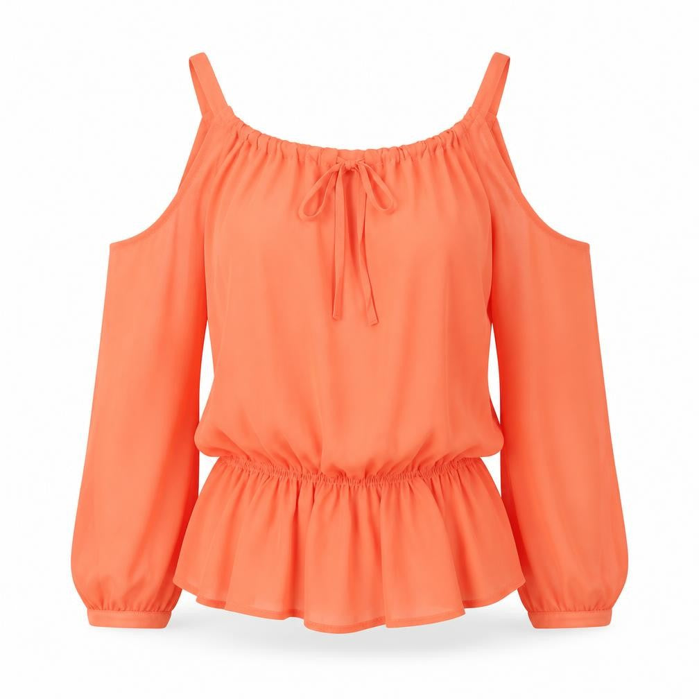 Next Womens Orange   Basic Blouse Size 8
