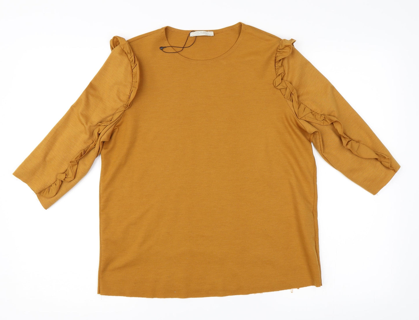 Zara Womens Orange   Basic T-Shirt Size M