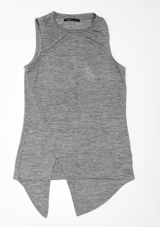 First and I Womens Grey   Basic Tank Size S