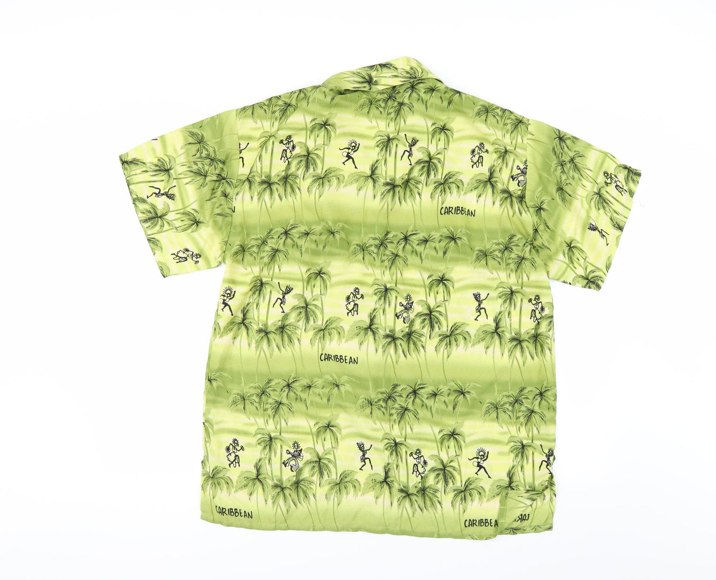 Creation Mens Green    Button-Up Size M