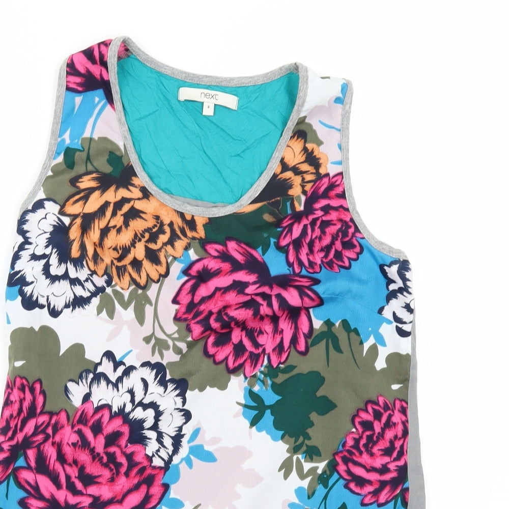 NEXT Womens Multicoloured Floral  Camisole T-Shirt Size 8