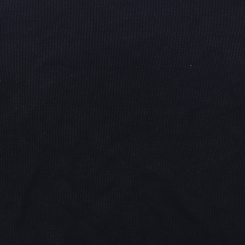 River Island Mens Blue   Henley Jumper Size S