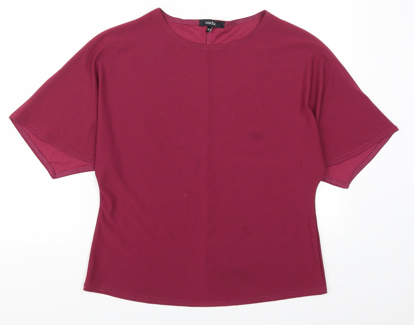 Label Be  Womens Pink   Basic T-Shirt Size 12  - Plum