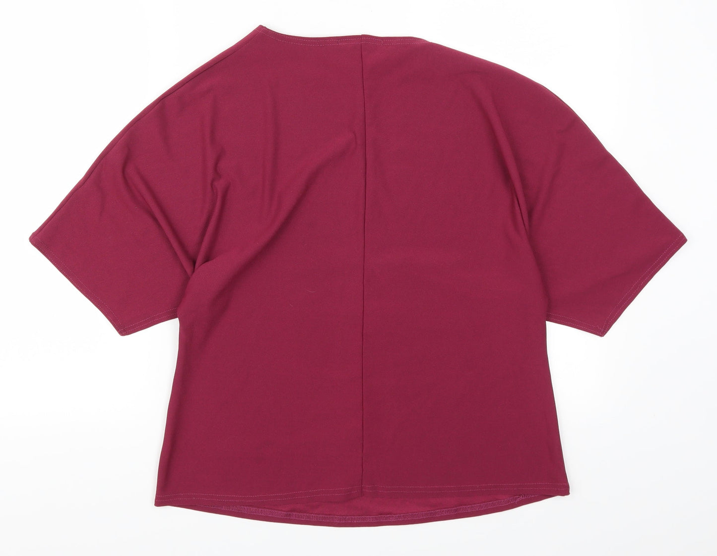 Label Be  Womens Pink   Basic T-Shirt Size 12  - Plum