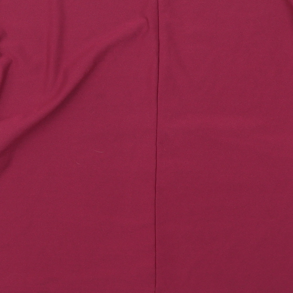 Label Be  Womens Pink   Basic T-Shirt Size 12  - Plum
