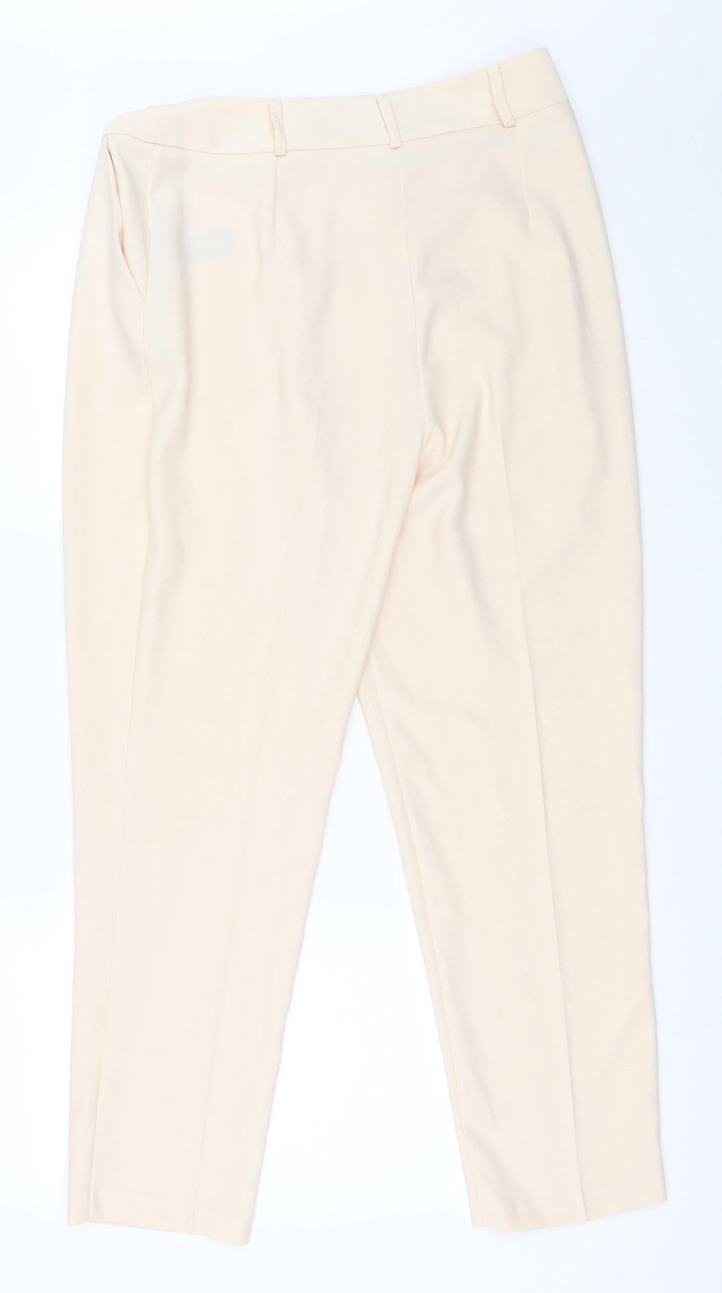 Dorothy Perkins Womens Beige   Capri Trousers Size 12 L26 in