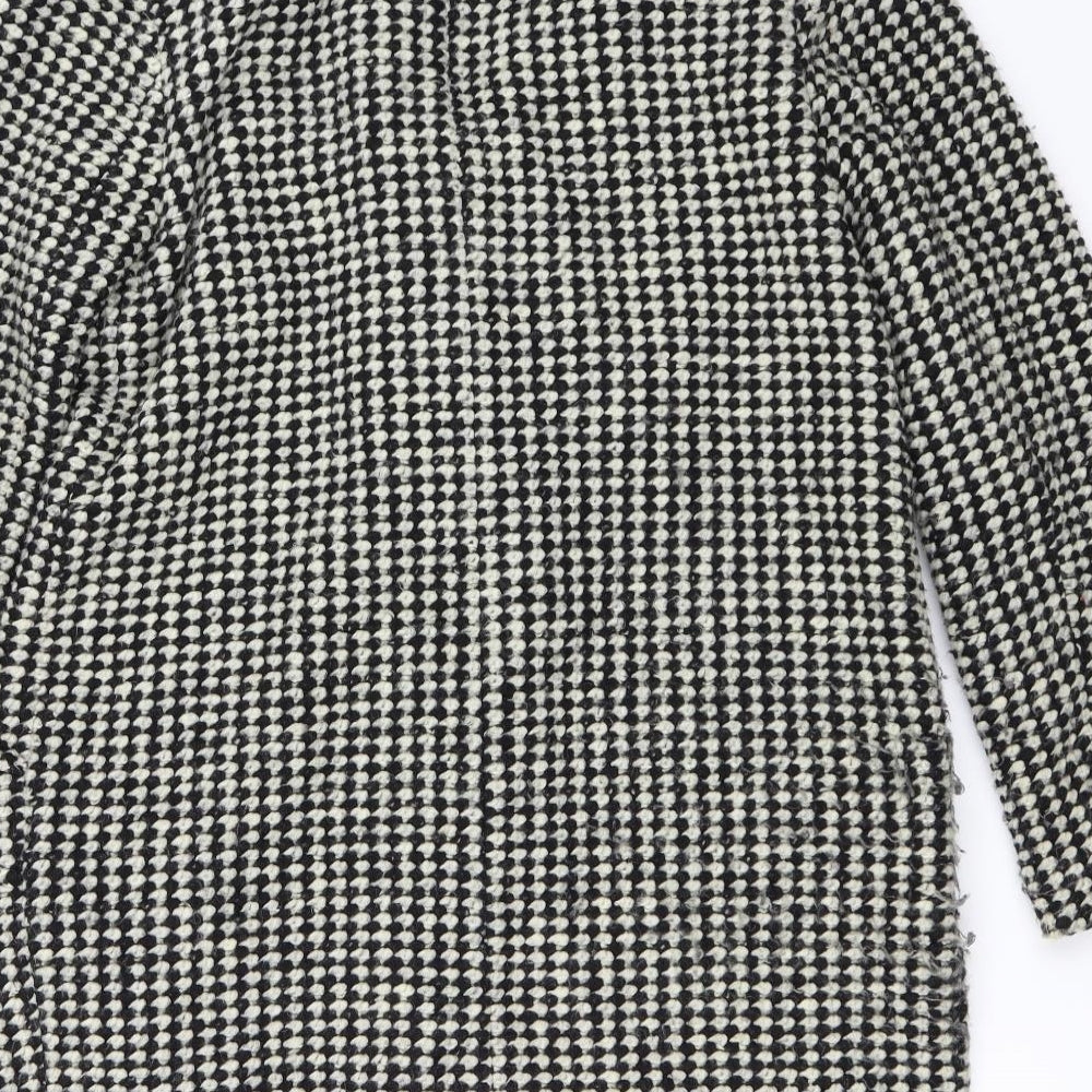 Debenhams Womens Black   Overcoat Coat Size 10