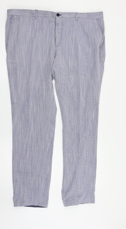 VIGGO Mens Blue   Dress Pants Trousers Size 42 in L28 in