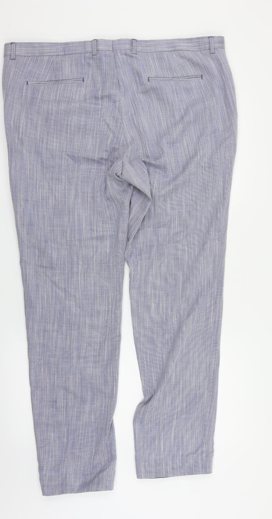 VIGGO Mens Blue   Dress Pants Trousers Size 42 in L28 in
