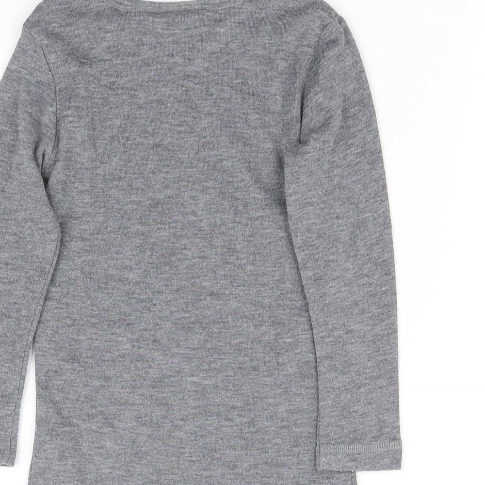 pre worn  Grey   Basic T-Shirt Size 12 Months