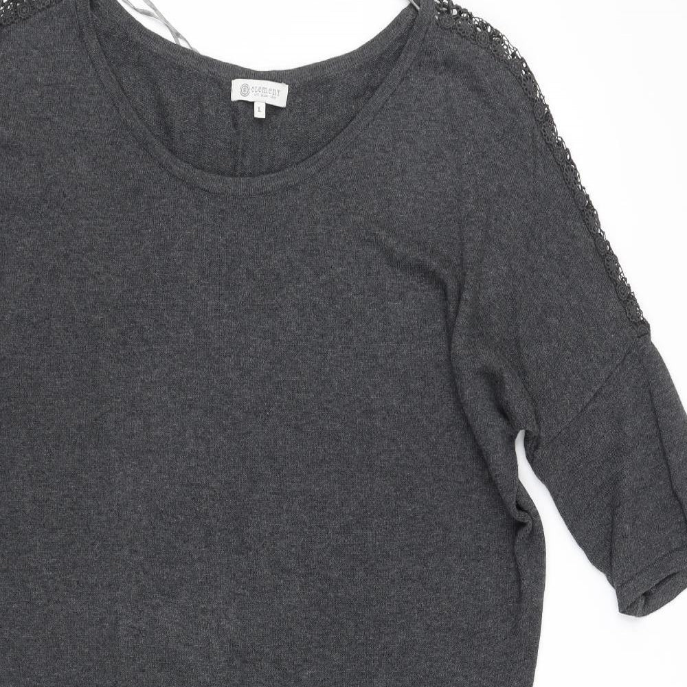 elemant Womens Black   Fit & Flare  Size L