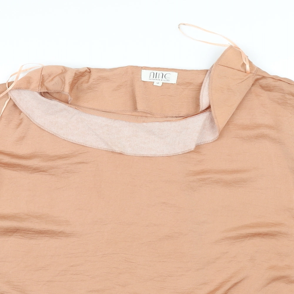 pre worn Womens Orange   Basic Blouse Size 18