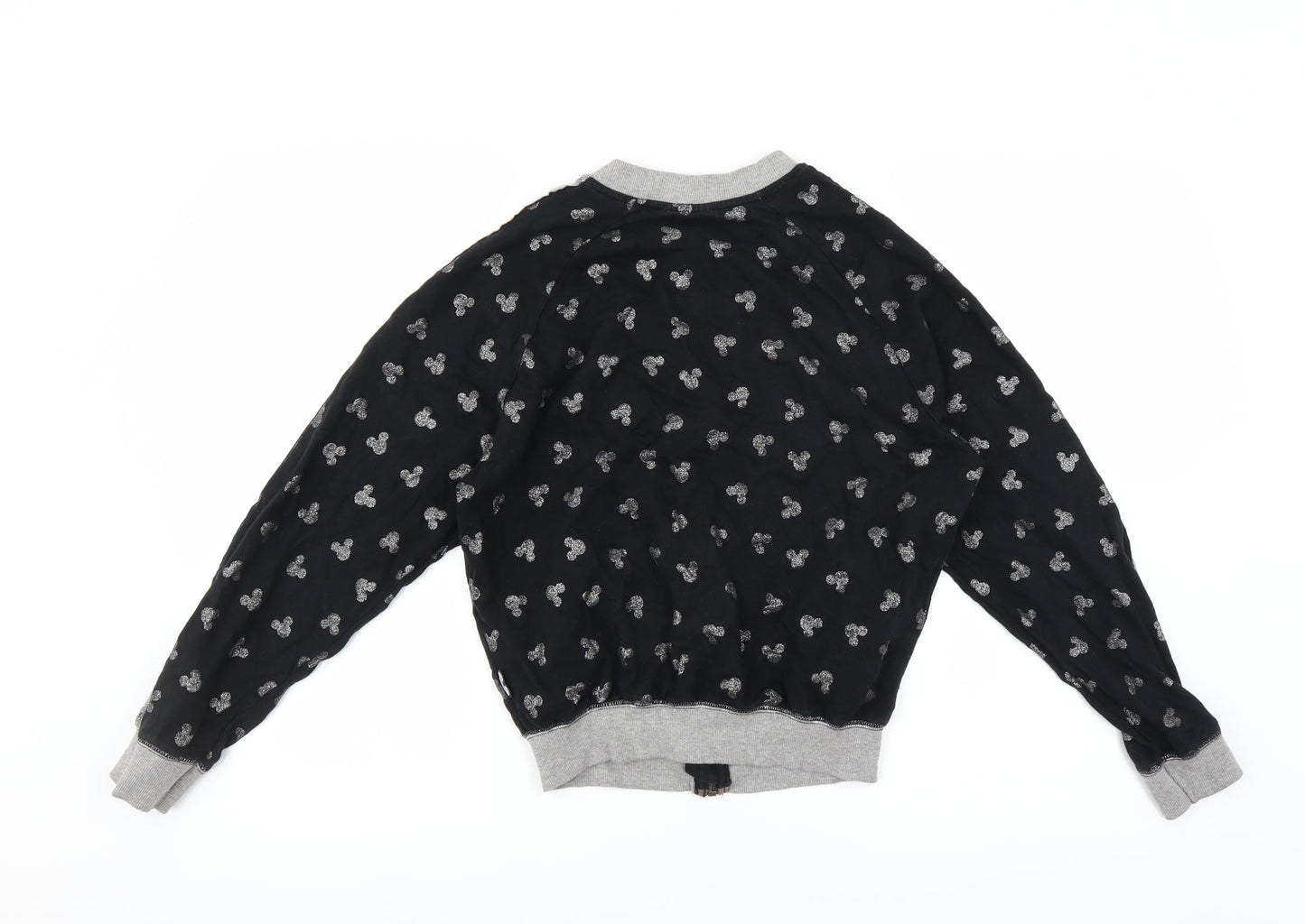 Disney Womens Black   Full Zip Jumper Size S