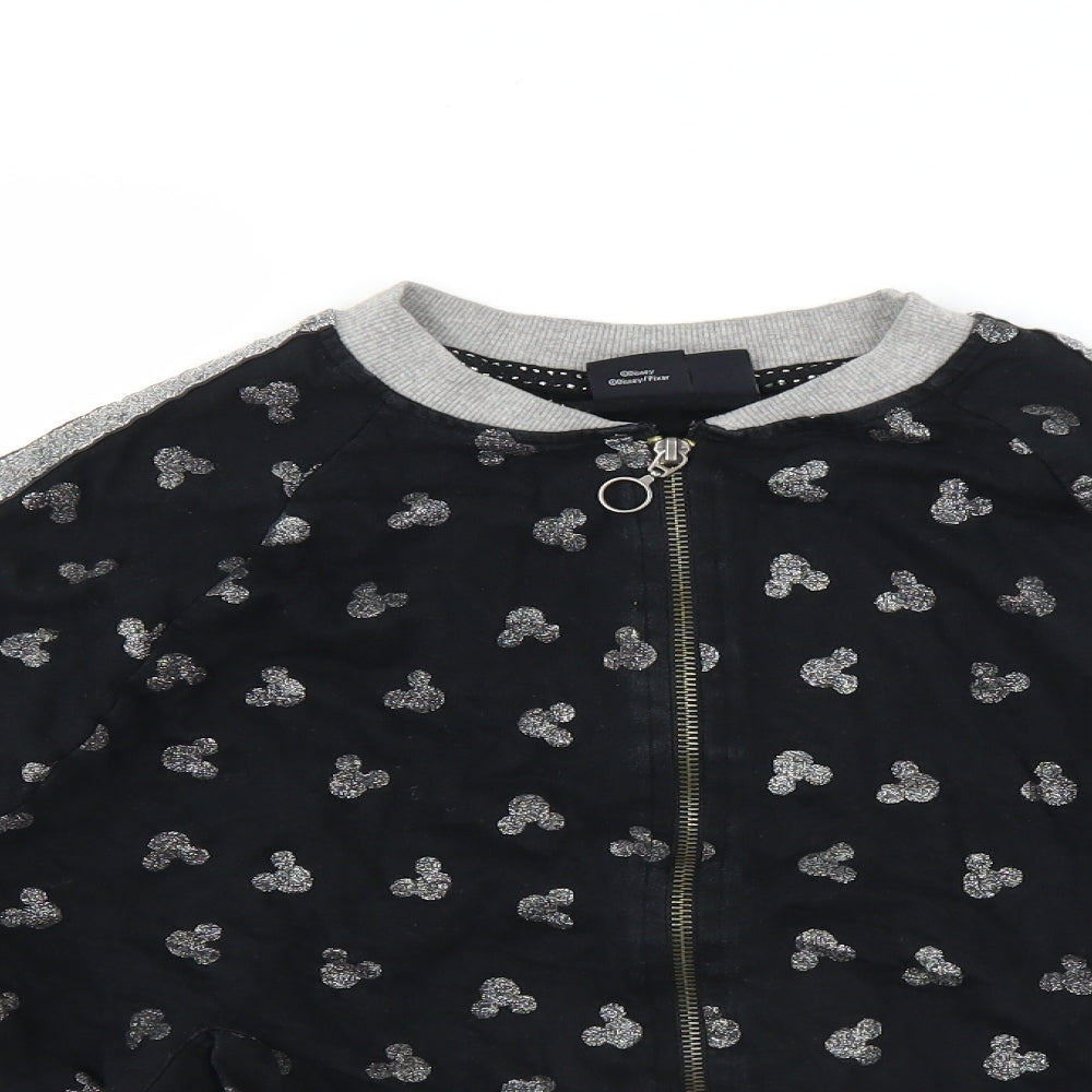 Disney Womens Black   Full Zip Jumper Size S