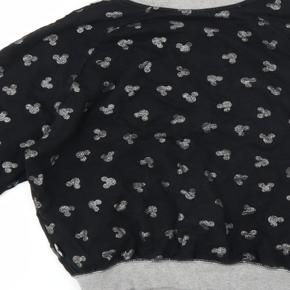 Disney Womens Black   Full Zip Jumper Size S