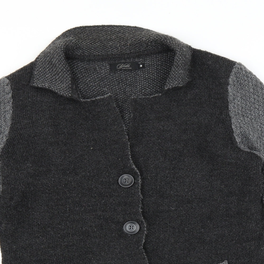 Yida Womens Grey   Cardigan Jumper Size M