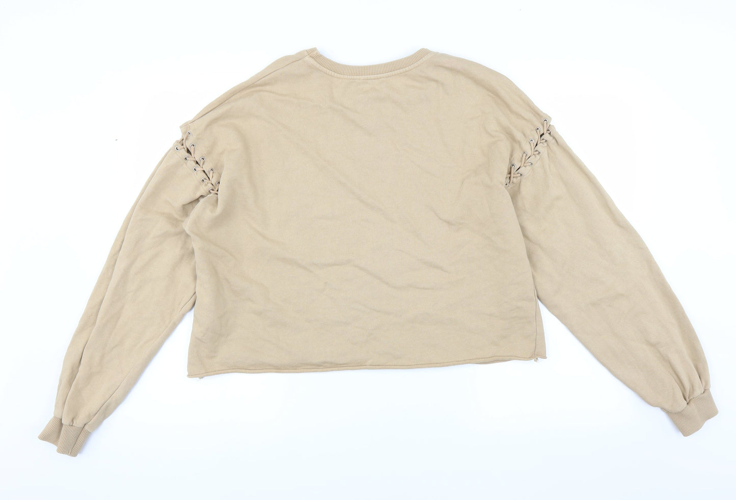 Pull & Bear Womens Beige   Pullover Sweatshirt Size M