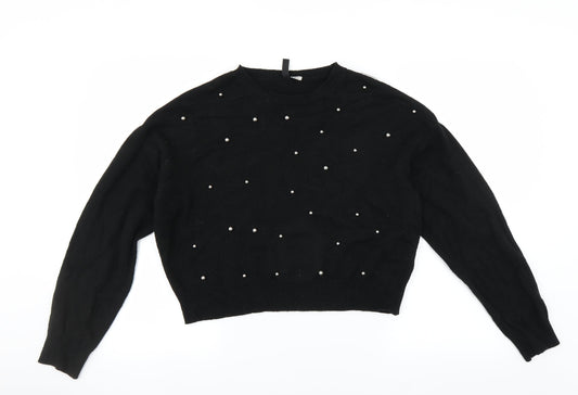 Divided by H&M Womens Black   Pullover Jumper Size M