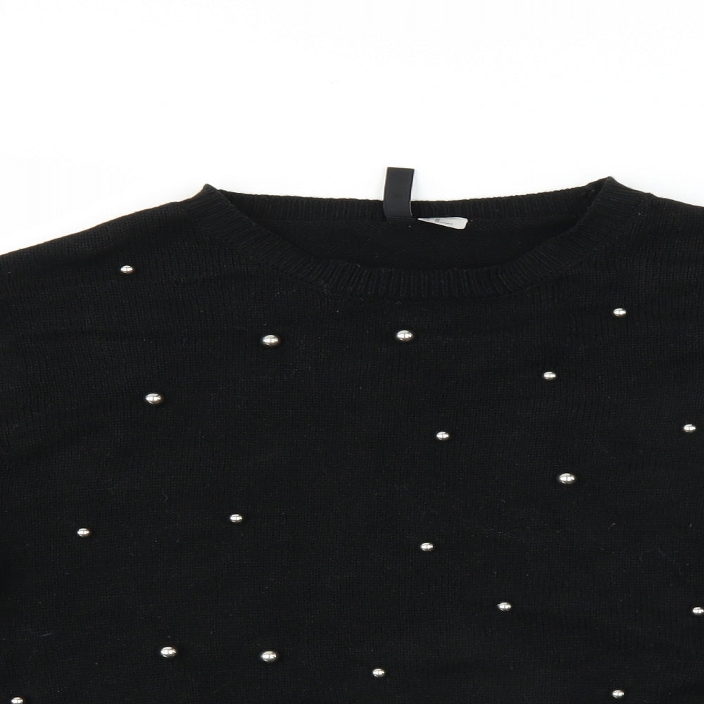 Divided by H&M Womens Black   Pullover Jumper Size M