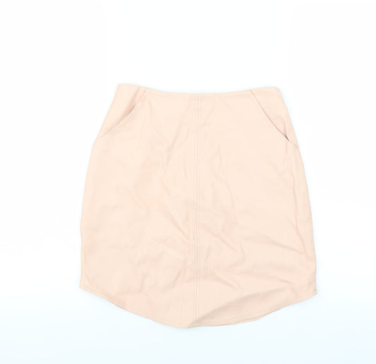 Missguided Womens Pink   Straight & Pencil Skirt Size 4
