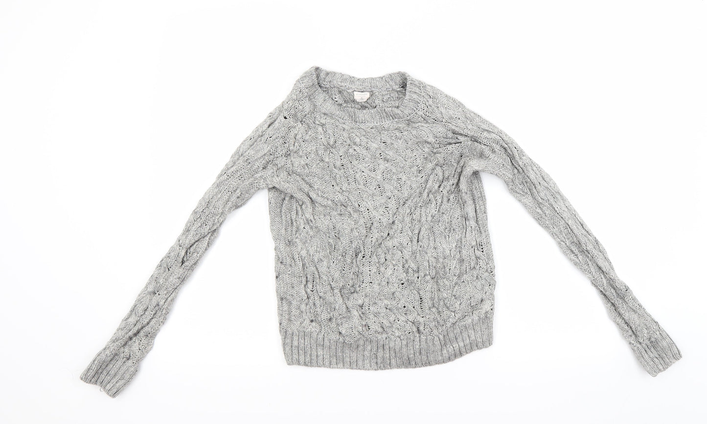 Giordano Womens Grey   Henley Jumper Size M