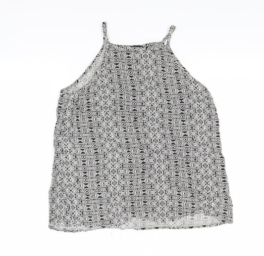 New Look Womens Grey   Basic Tank Size 8