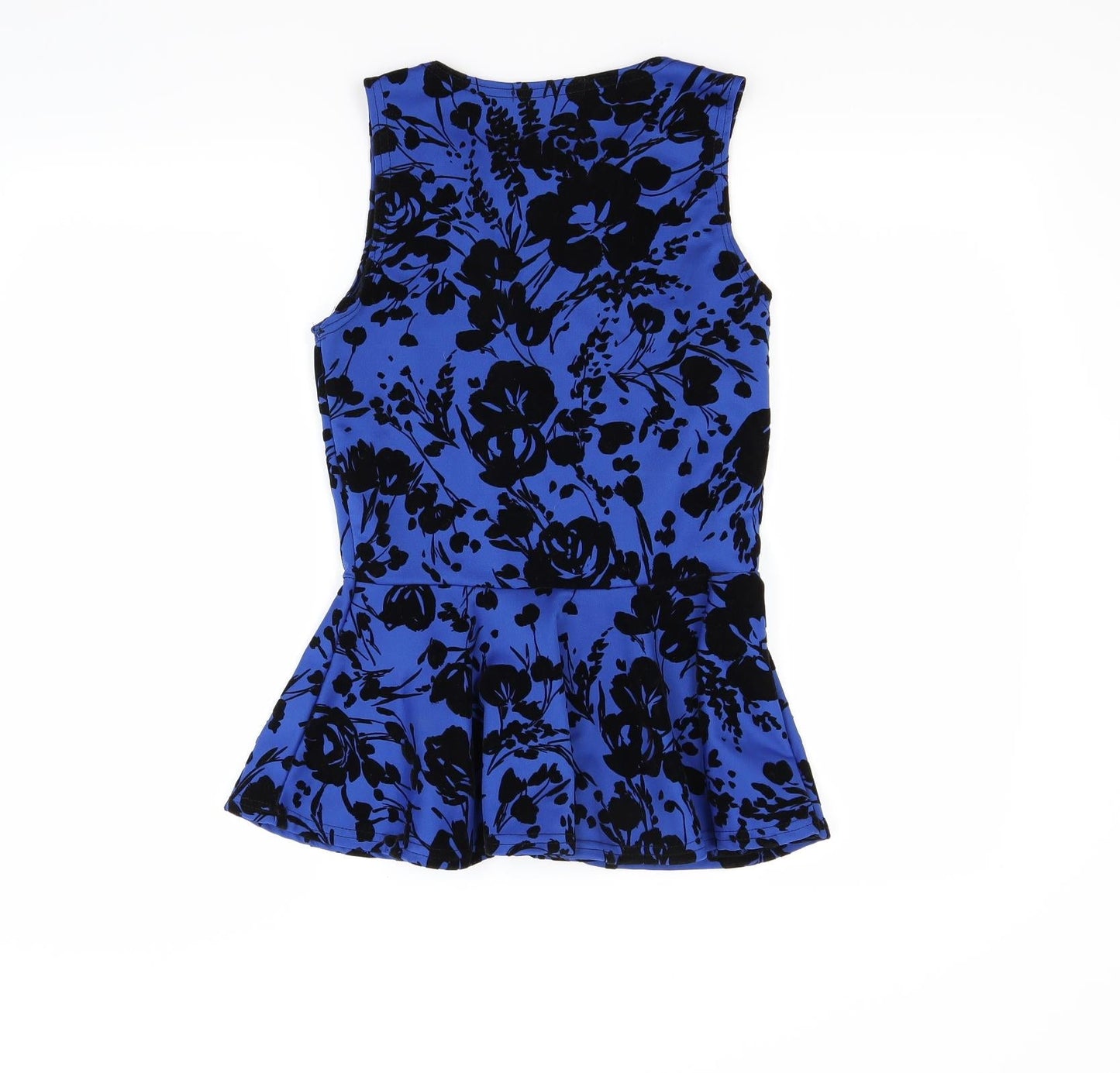 Select Womens Blue Floral  Tunic Blouse Size 10