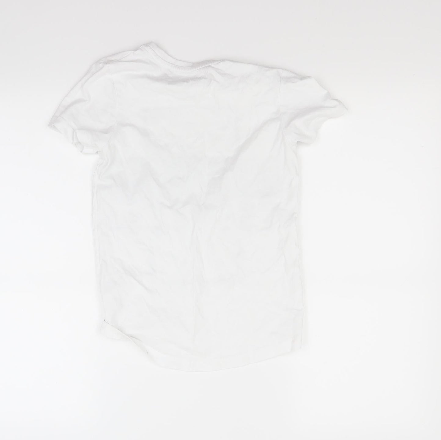 Nutmeg Girls White   Basic T-Shirt Size 8-9 Years