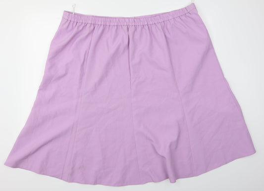 Slimma Womens Purple   A-Line Skirt Size 30