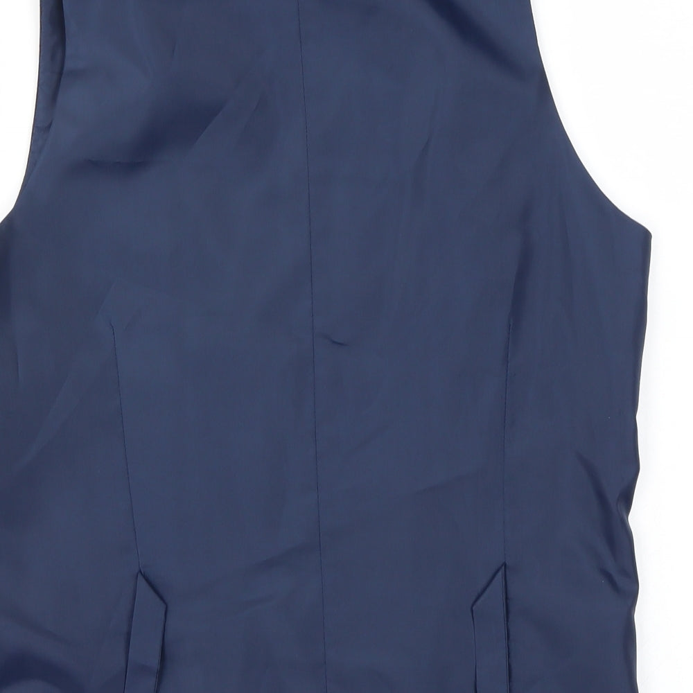 Preworn  Mens Blue   Jacket Suit Waistcoat Size 39
