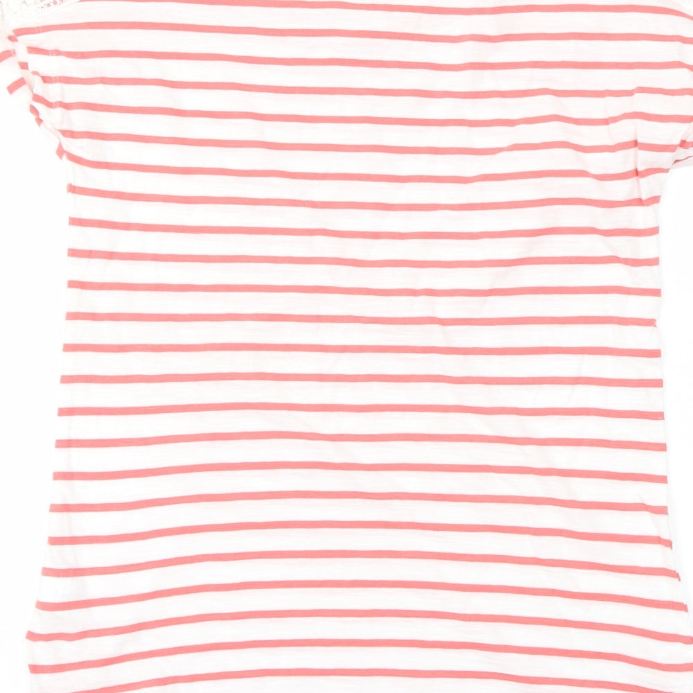 Primark Womens Red Striped  Basic T-Shirt Size XS