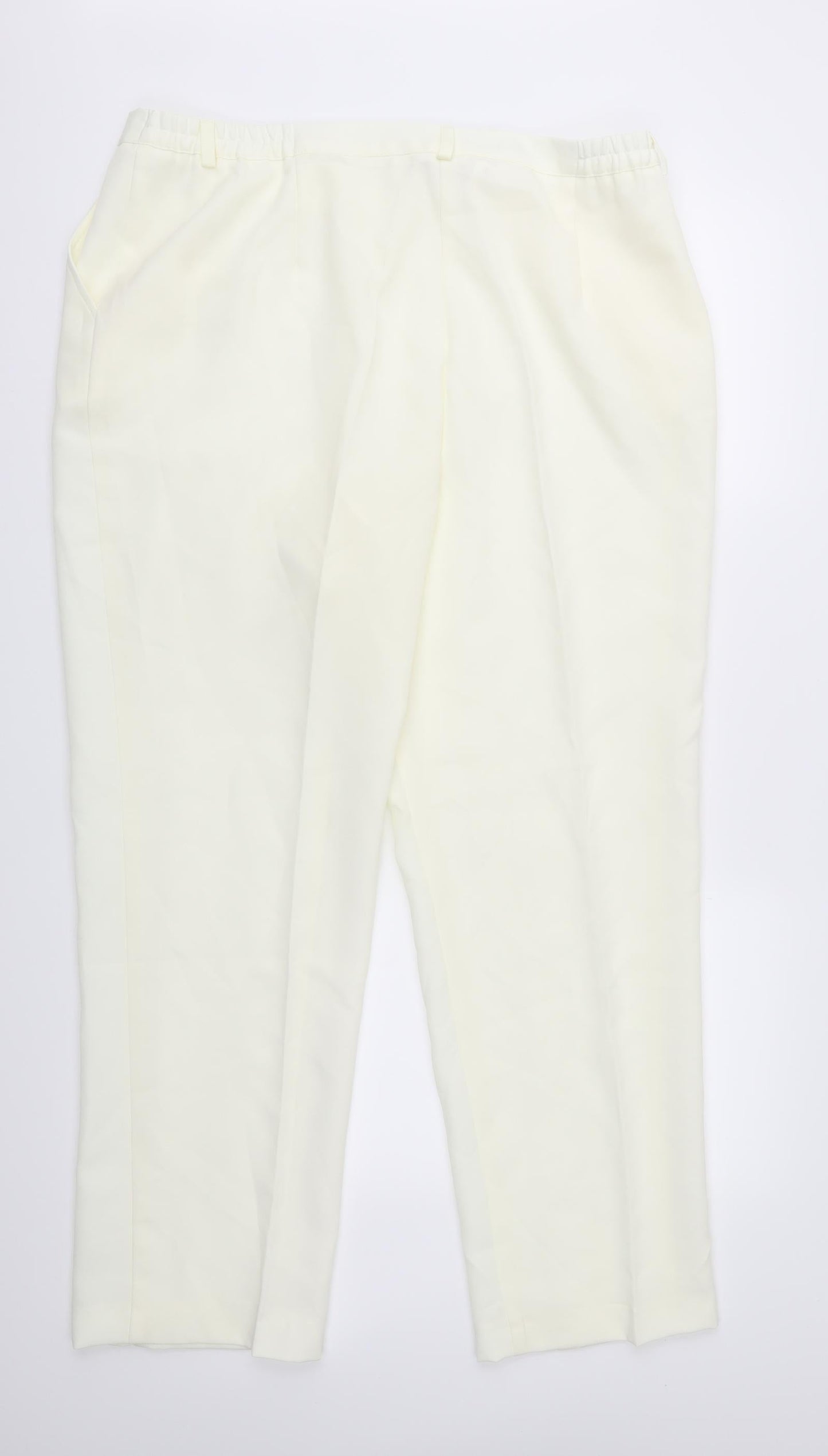 Afibel Womens Ivory   Trousers  Size 18 L28 in