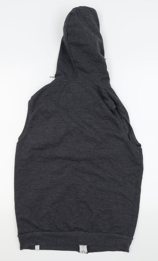 Fabric Mens Grey   Full Zip Jumper Size L