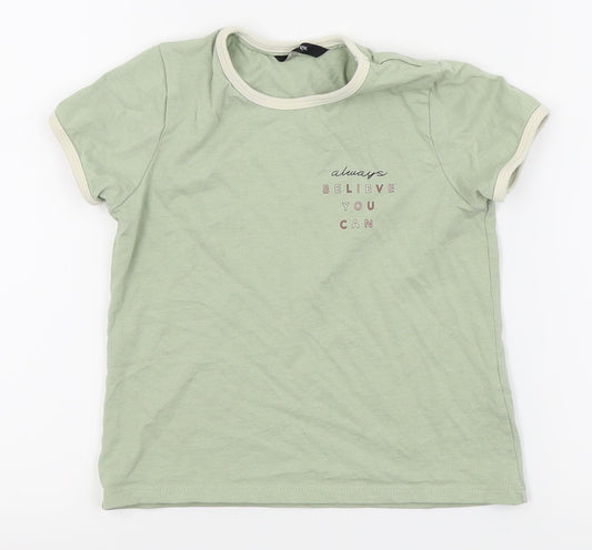 Asda George Girls Green   Basic Polo Size 7-8 Years