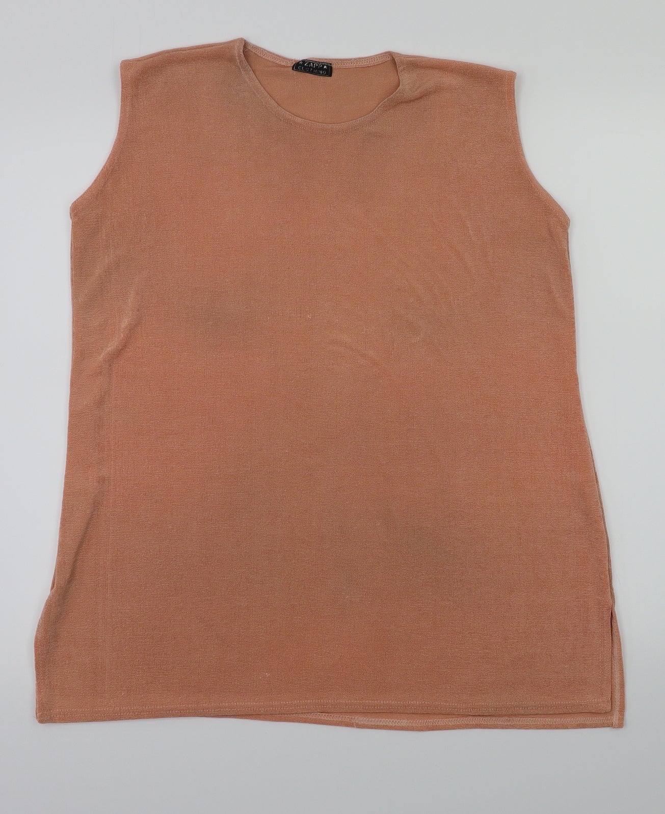 zapp clothing Womens Orange   Basic T-Shirt Size L