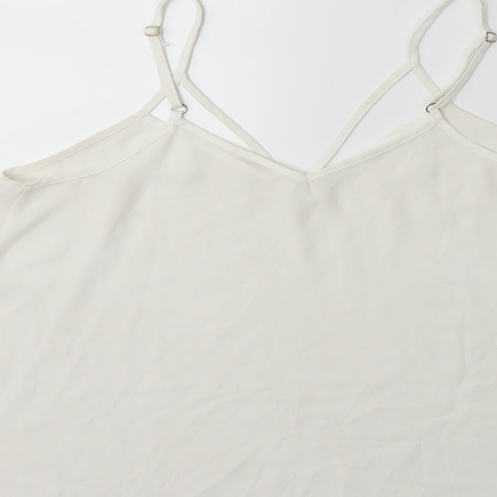 River Island Womens White   Basic Blouse Size 8