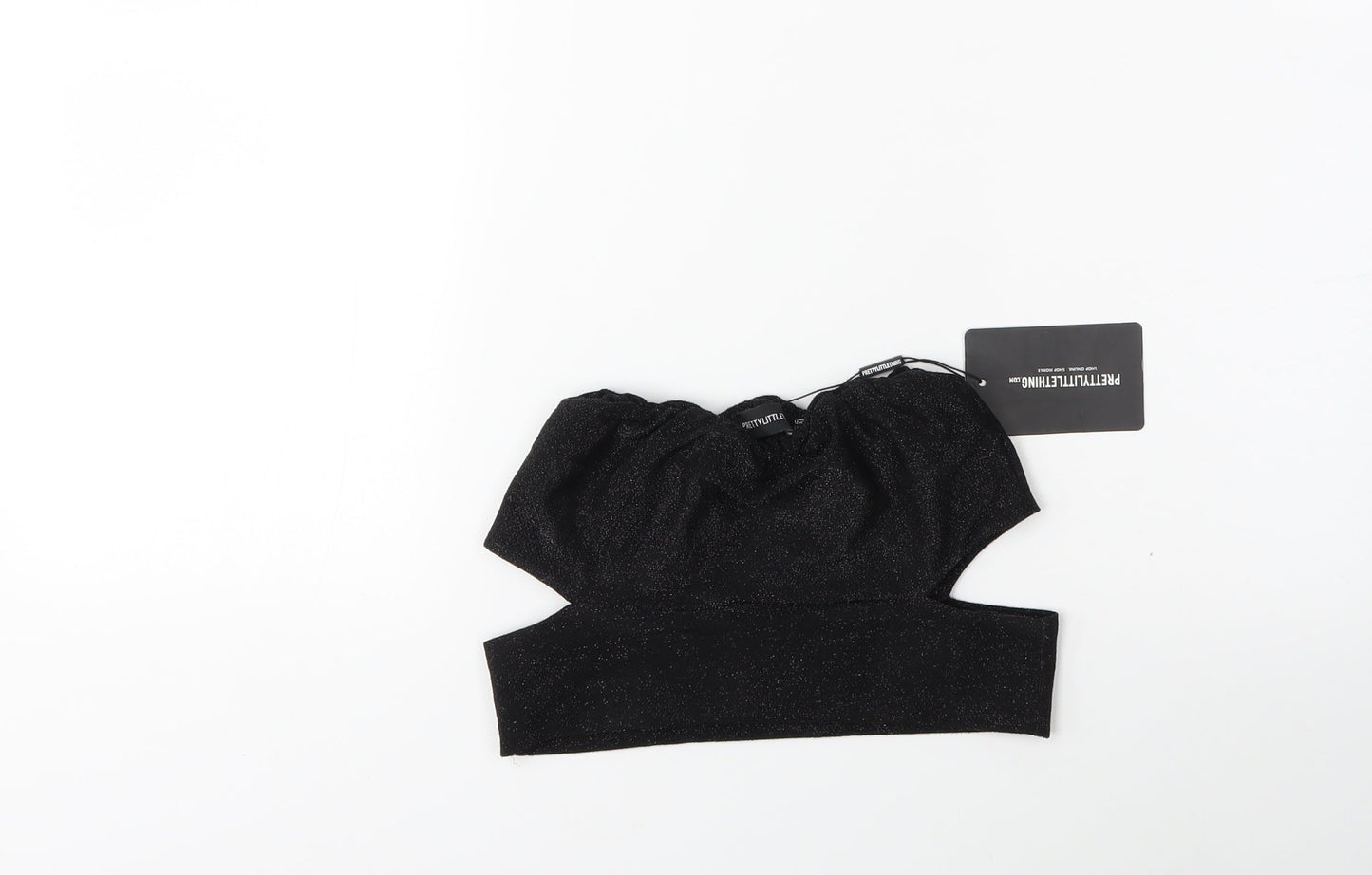 PRETTYLITTLETHING Womens Black   Basic Tank Size 10
