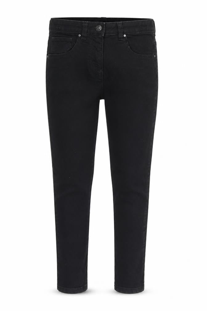 Front view of Primark girls’ black denim skinny jeans, size 10, years