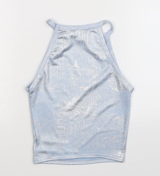 New Look Girls Silver   Basic Tank Size 9 Years