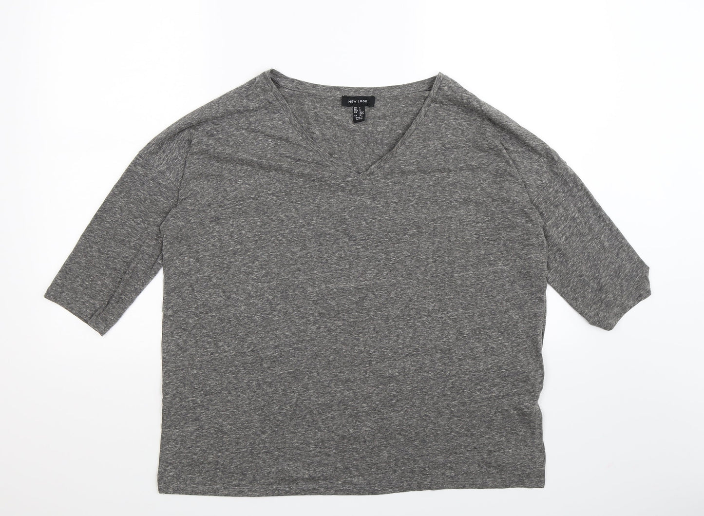 New Look Womens Grey   Basic T-Shirt Size S  - Oversized