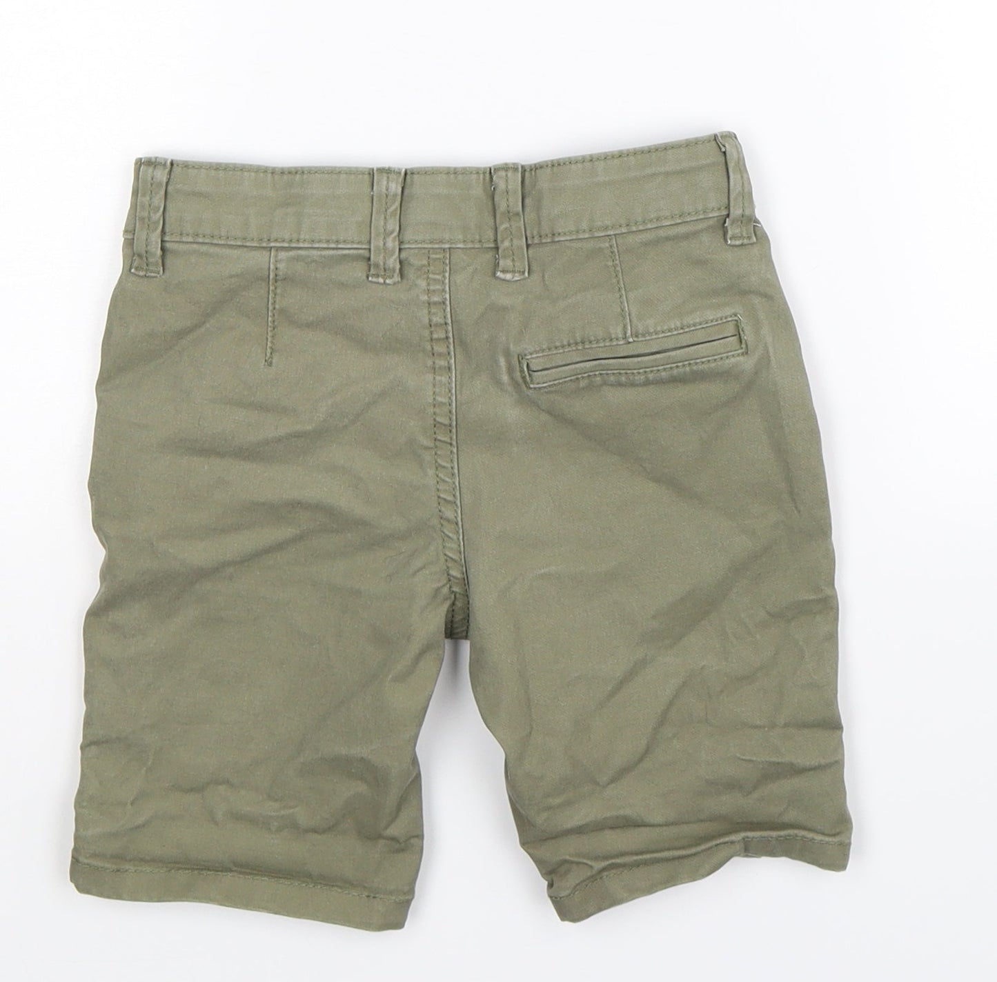 Denim Co Boys Green   Chino Trousers Size 4-5 Years