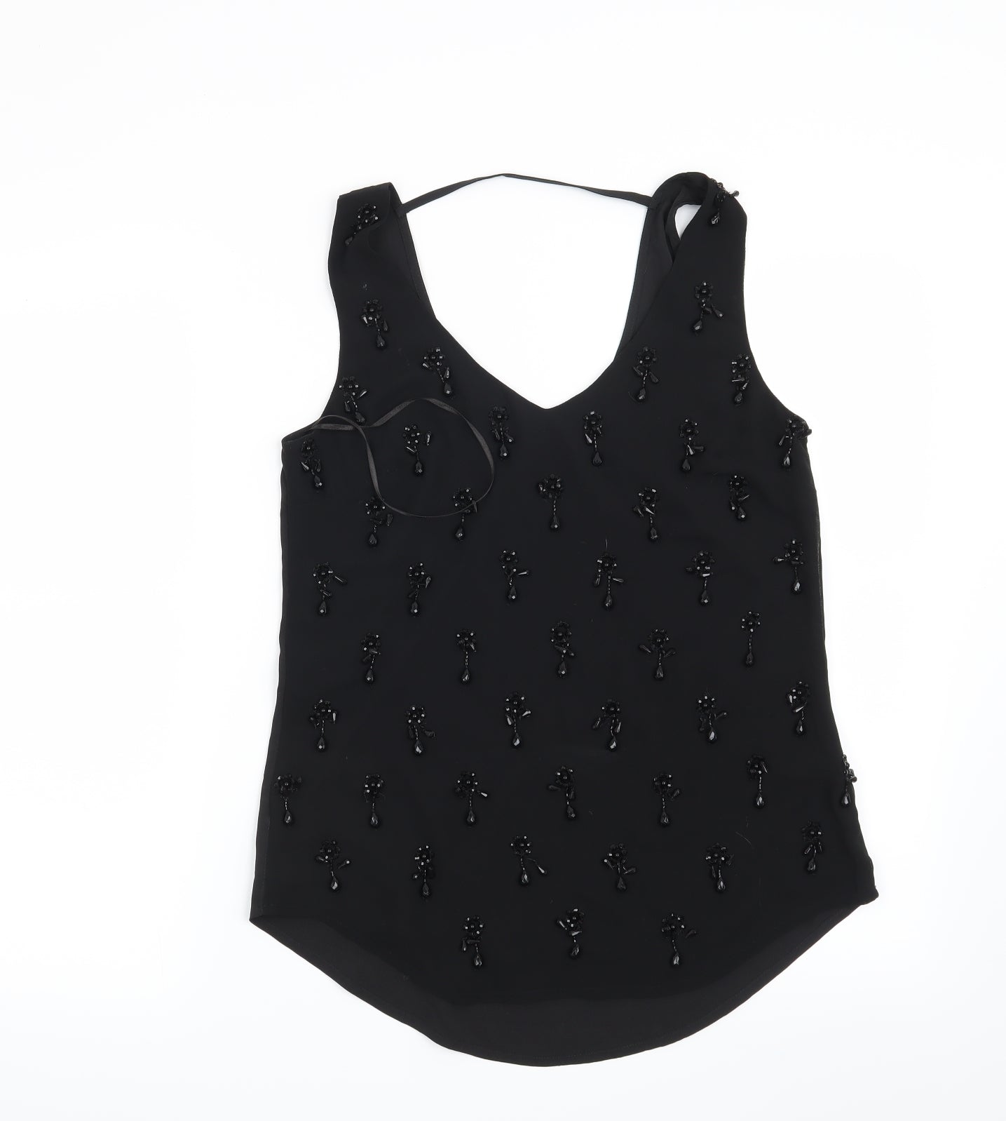 Oasis Womens Black   Basic Blouse Size 8