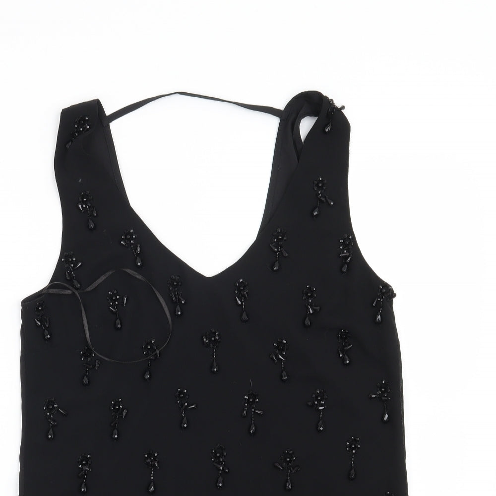 Oasis Womens Black   Basic Blouse Size 8