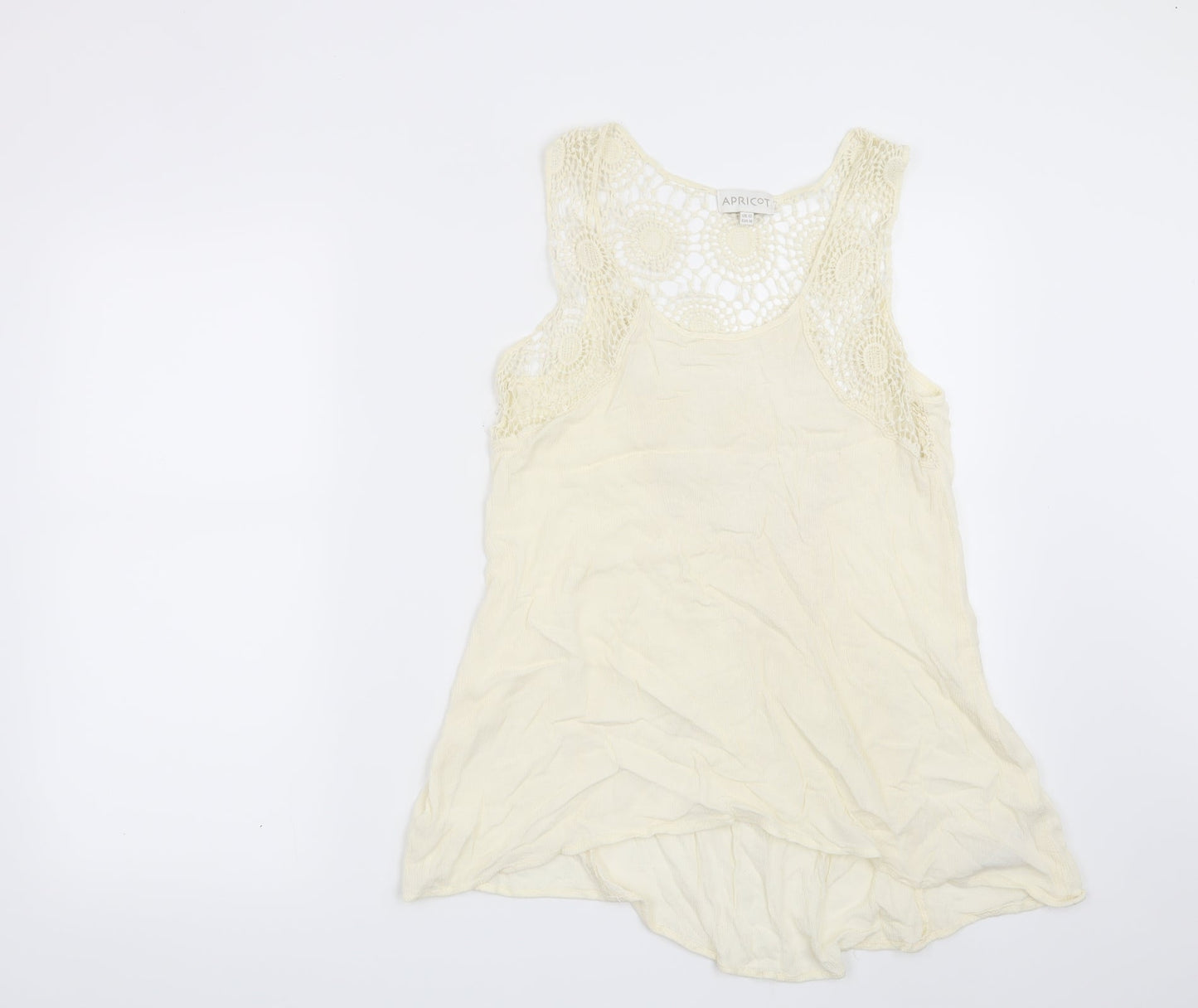 Apricot Womens Beige Geometric  Basic Blouse Size 12