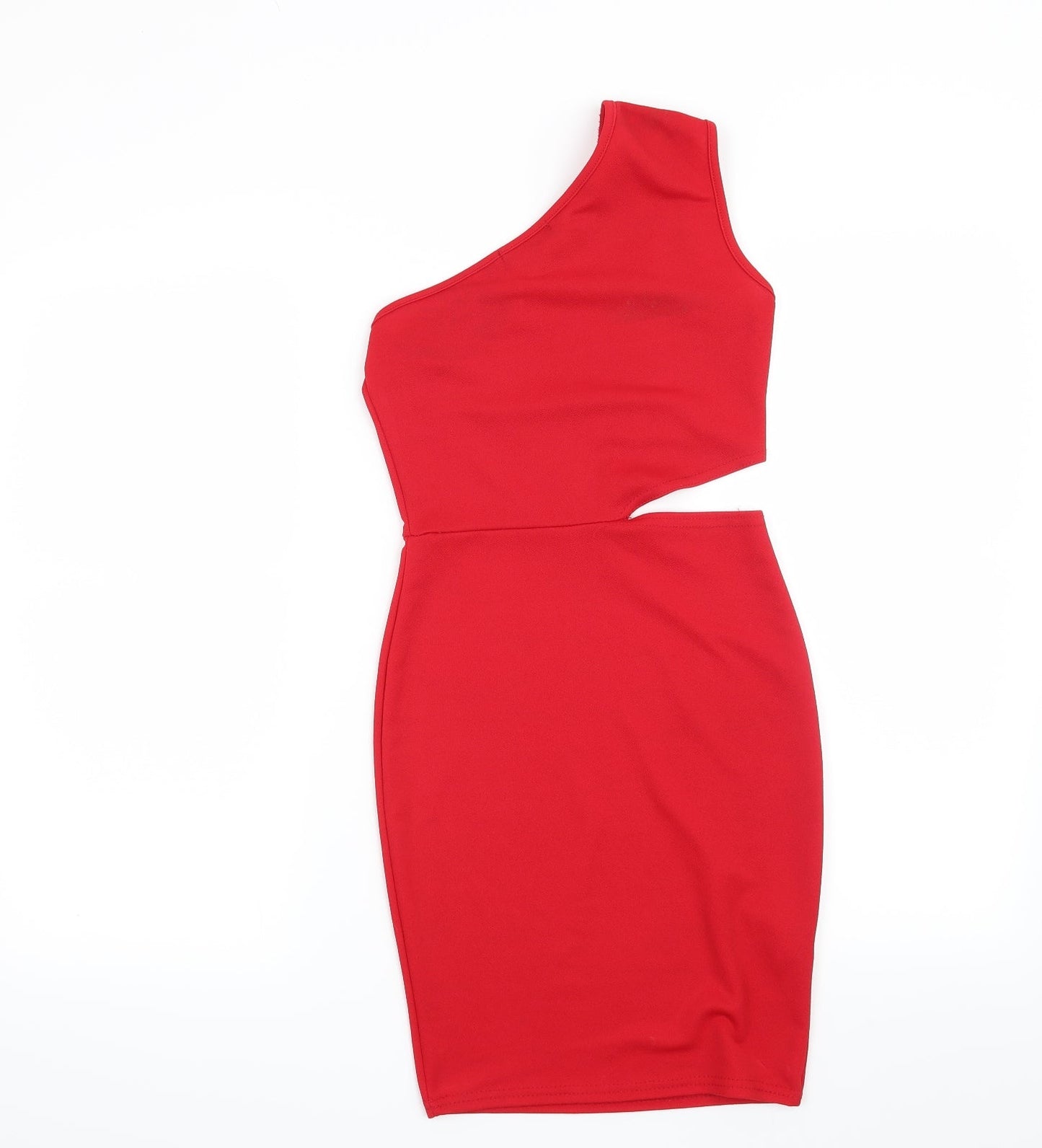 Pretty Little Thing Womens Red   Bodycon  Size 4