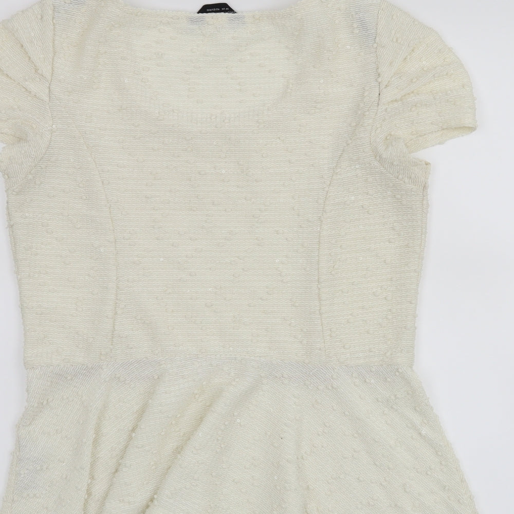 Dorothy Perkins Womens White   Basic Blouse Size 14